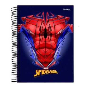 Imagem de Caderno 15 Matérias Spider-Man Espiral Capa Dura 240 Folhas - Starscho