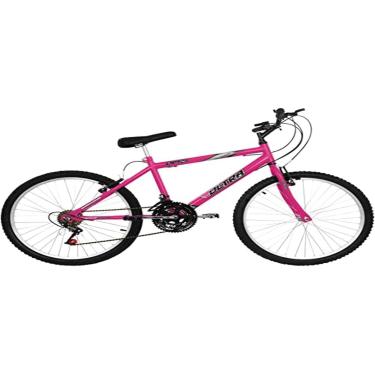 Imagem de Bicicleta de Passeio Ultra Bikes Esporte Aro 24 Reforçada Freio V-Brake – 18 Marchas Feminina Rosa