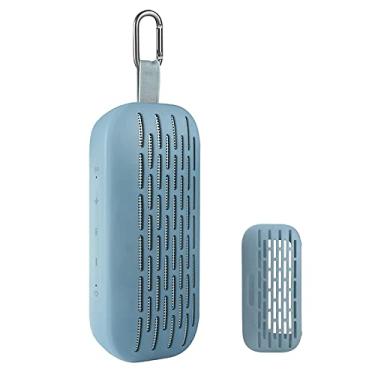 Imagem de HUAYUWA Capa de silicone (azul) compatível com alto-falante portátil Bose SoundLink Flex Bluetooth