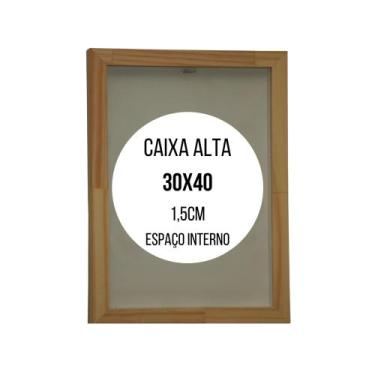 Moldura Expositora Porta Retrato de Parede Caixa Alta para Fotos