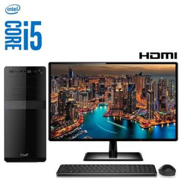 Pc Completo Gamer Com Monitor Lcd! 4gb, Wifi + 30 Jogos