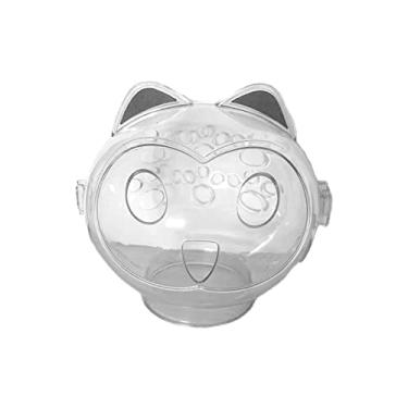 Imagem de Gralara Focinho de gato vista aberta respirável universal anti capa de cabeça de gato, capacete de gato para cortar unhas capa de boca de gato para