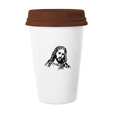 Imagem de Godliness Idol Savior Saint Portrait Caneca de café de cerâmica copo de cerâmica
