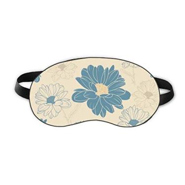 Imagem de Flower Plant Blue Crisântemo Sleep Eye Shield Soft Night Blinfold Shade Cover