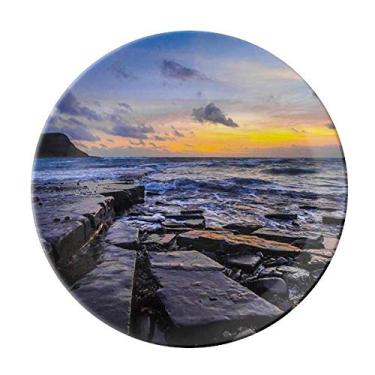 Imagem de Pedra do oceano, ciência da água, placa decorativa de porcelana, salvador, louça de jantar