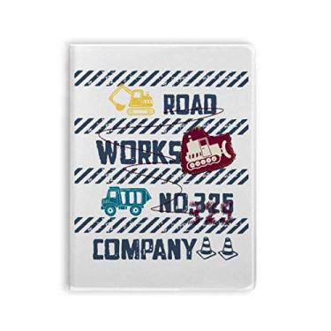 Imagem de Caderno com estampa de número de estrada em formato de coração e capa macia