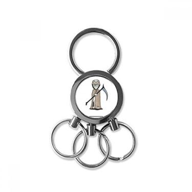 Imagem de Chaveiro Egypt Mummy Halloween Horus da Morte Aço Inoxidável Chaveiro Chaveiro Carro Presente