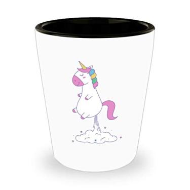 Imagem de Unicórnio Farts Shot Glass – Ideia de de Natal