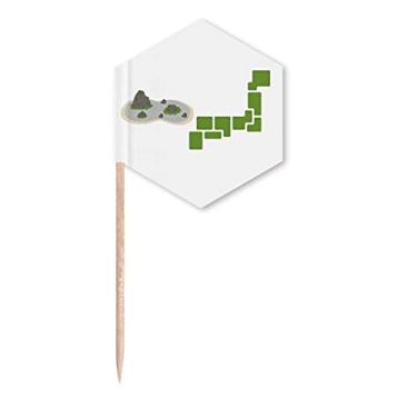 Imagem de Mountains Rivers Lakes Ecology Bandeiras japonesas palitos de cupcake festa celebração