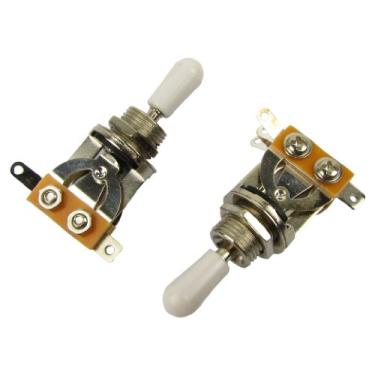 Imagem de Musiclily Metric 3 Way Short Straight Guitar Pickup Selector Toggle Switch knob for Gibson Epiphone LP Les Paul Electric Guitar Parts, White Tip (pacote com 2)