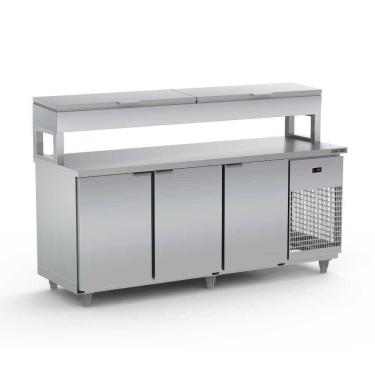 Imagem de Balcão de Serviço Refrigerado Condimentador 2,00 Metros Inox BSRC2000 220V - Refrimate