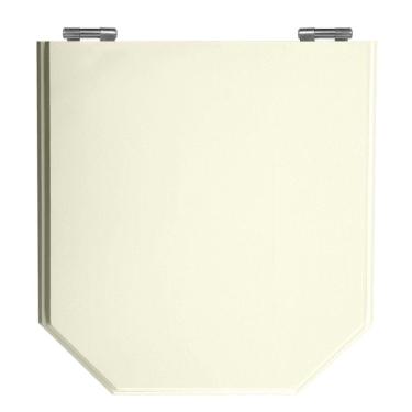 Imagem de Assento Sanitário Atrium Biscuit (Bege Claro) Tampa para Vaso Incepa de Madeira Laqueada 