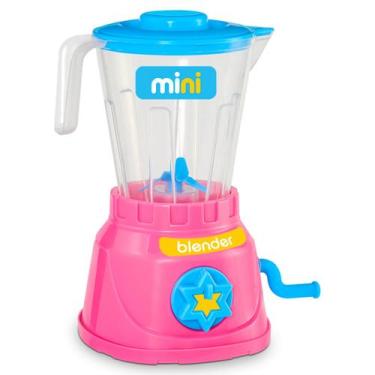 Imagem de Mini Liquidificador Brinquedo Infantil Cozinha Menina Rosa - Bs Toys