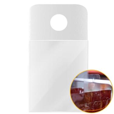 Imagem de NEOBRASIL - Hang Tab Flex Gancho Adesivo - Expositor para Loja, Gancho Expositório, Adesivo para Organização, Prateleiras e Gancheira - PET Reciclável - Transparente - Suportam 500gr - 500un