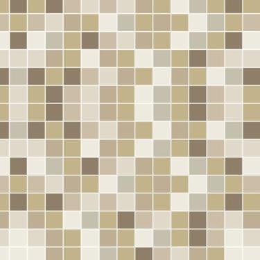 Imagem de Papel De Parede Adesivo Pastilha Em Tons De Bege E Marrom 5m