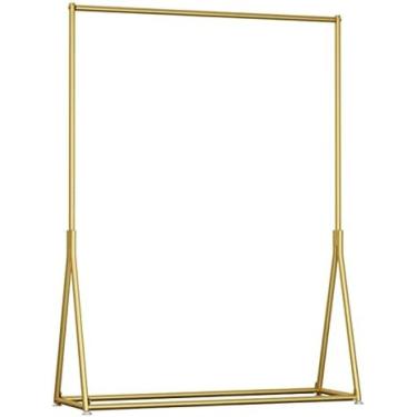 Imagem de Expositor De Roupas, Cabide De Chão, Trilho Para Roupas, Cor Dourada, Capacidade De Carga Ng, Adequado Para Shopping Centers/lojas De Roupas/,Ouro,100 * 150 Cm,Pleasant63