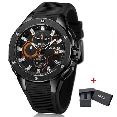 Imagem de Relógio Masculino Baogela 22608 à Prova D`água Preto