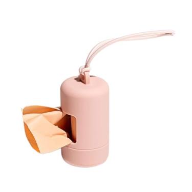 Imagem de Saco de lixo portátil para coleira de cachorro caixa macia suporte de saco de cocô para caminhada, corrida ou caminhada, ferramenta de vários usos, saco de cocô de cachorro armazenamento de rolo