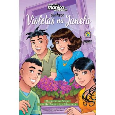 Imagem de Turma da Mônica Jovem conhece violetas na janela