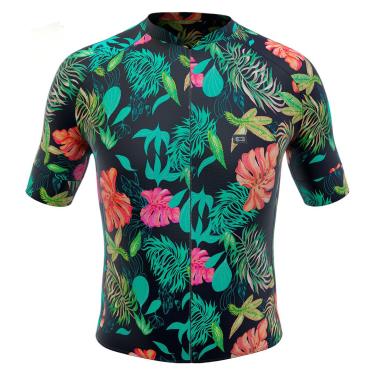 Imagem de Camisa de Ciclismo Masculina Márcio May Funny Stunning Leaves