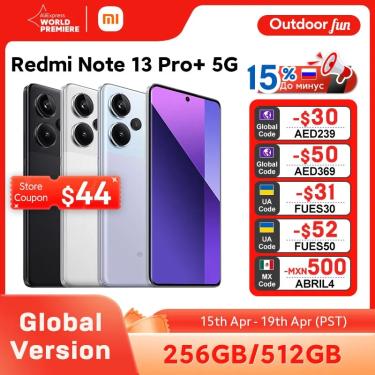 Imagem de Xiaomi-Smartphone Redmi Note 13 Pro Plus  5G  Dimensão MediaTek  7200-Ultra  Câmera OIS 200MP