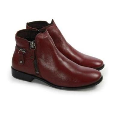 Imagem de BOTA FEMININA CANO CURTO PERLATTO EM COURO - LUN002-Feminino