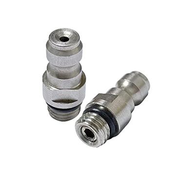 Imagem de Flylock Adaptador de plugue universal de 8 mm M8x1 macho rosca de aço inoxidável de desconexão rápida PCP Paintball acessórios de carregamento com anel de vedação