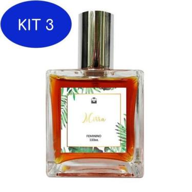 Imagem de Kit 3 Perfume Natural De Mirra - Feminino 50ml - Essência Do Brasil