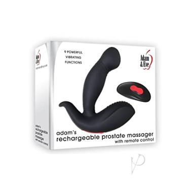 Imagem de Massageador de próstata recarregável Adams com controle remoto - preto