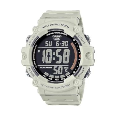Imagem de Casio Iluminador Série AE1500WH | Bateria de 10 anos | Retroiluminação LED | 5 alarmes | Cronômetro de 1/100 segundos | Relógio digital masculino, Branco, Standard, Cronógrafo, digital