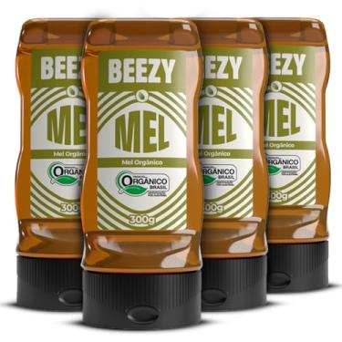 Imagem de Beezy, Kit 4 Mel De Abelha Premium Natural Orgânico Beezy Puro 300g