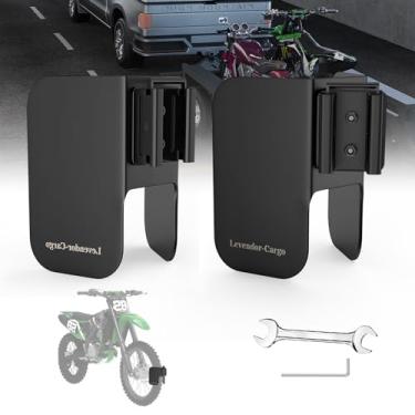 Imagem de Calço de roda E-Track para motocicleta, calço de roda E Track Dirt Bike serve para pneus de 5 a 15 cm, calço de roda de motocicleta de aço de calibre 10, calços de roda de motocicleta pretos para