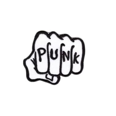 Imagem de Ruoming 1 peça (6,7 x 5,8 cm) emblema de punho bordado engraçado aplique de ferro no emblema costurado (pequeno)