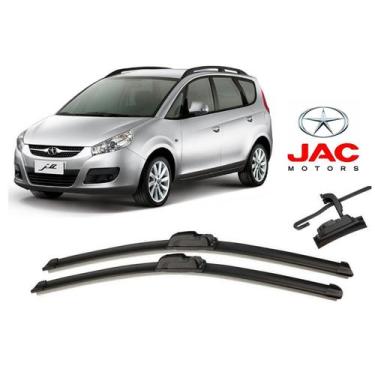 Imagem de Par De Palhetas Limpador De Parabrisa Dianteiro Jac Motors J6 2010 Até