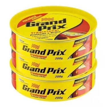 Imagem de Kit Com 3 Cera Automotiva Pasta Grand Prix Proteção Brilho