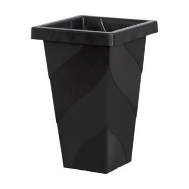 Imagem de Vaso Coluna Quadrado Plasnew Preto 13 Litros 26X38X26CM