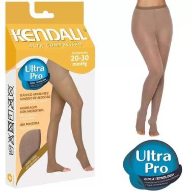 Imagem de Meia Calça Kendall de Alta Compressão S/ Ponteira Feminina, P, Mel