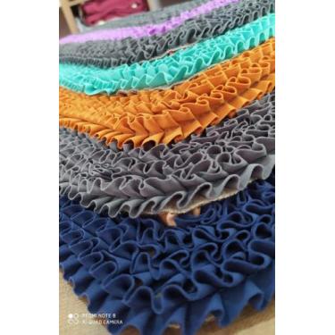 Imagem de Tapete De Frufru Duas Cores 1 Peças - Valentina confecçõe