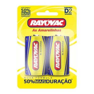 Imagem de Pilha Zinco Rayovac Tamanho D Com 2 Unidades