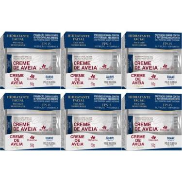 Imagem de 6 Hidratante Facial Creme De Aveia Suave 50g Davene
