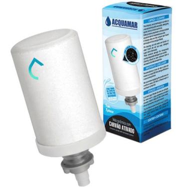 Imagem de Vela Filtro Talha De Barro Gravidade Carvão Ativado Refil - Acquamar