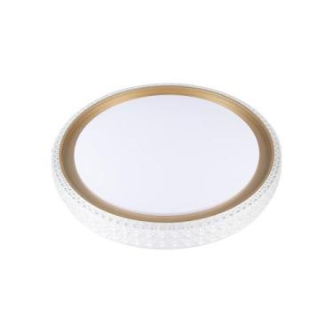 Imagem de Plafon Nordecor Kenle 2665 Redondo Led Bivolt Dourado Fosco - MBLED/NO