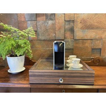 Imagem de Bandeja Organizadora de Capsulas Nespresso Vidro Superior Temperado Pu