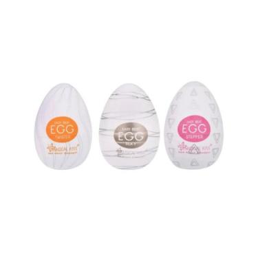 Imagem de Kit 3 Egg Masturbador Masculino Magical Kiss Ovo Sex Shop, Kit 2
