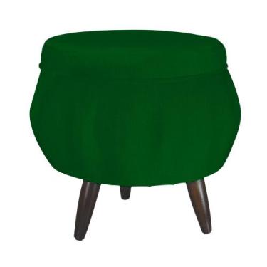 Imagem de Puff Pétala Apoio para Pés Suede - Várias Cores - Ds Estofados, Verde