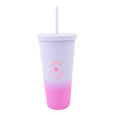 Imagem de Copo c/ canudo texturizado 700ml gamer girl degrade uatt