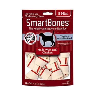 Imagem de Osso Smartbones Mini Sabor Frango para Cães - 127g