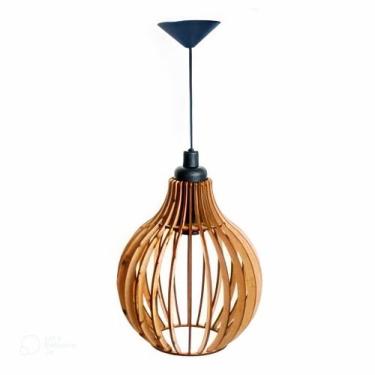 Imagem de Pendente De Teto De Madeira Cozinha Varanda De Madeira Crua - Tayshop