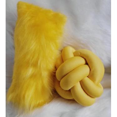 Imagem de 1 Almofada Baguete Pelo Alto Decoração + 1 Nó Nozinho - Gabi Flor, Ama