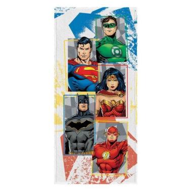 Imagem de Toalha Banho Felpuda Estampada Liga da Justiça - Lepper